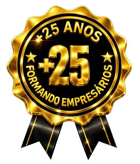 Selo de 25 anos formando empresários